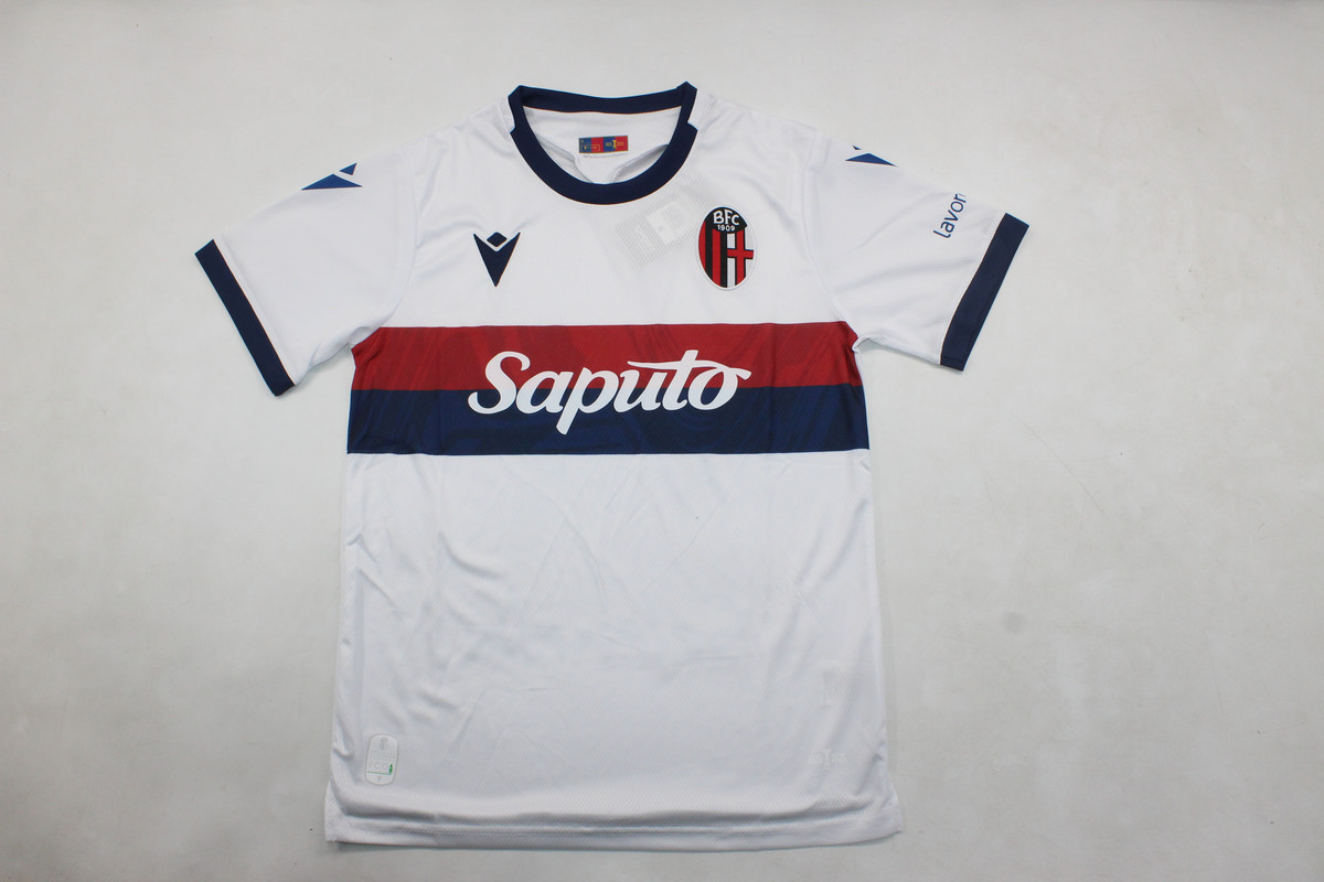 AAA Quality Bologna 24/25 Away White Soccer Jersey